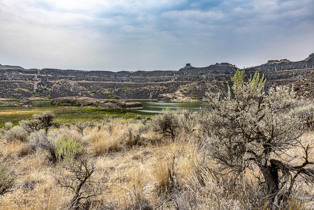 Dry Falls Lake. Dry Falls State Park, Eastern Washington