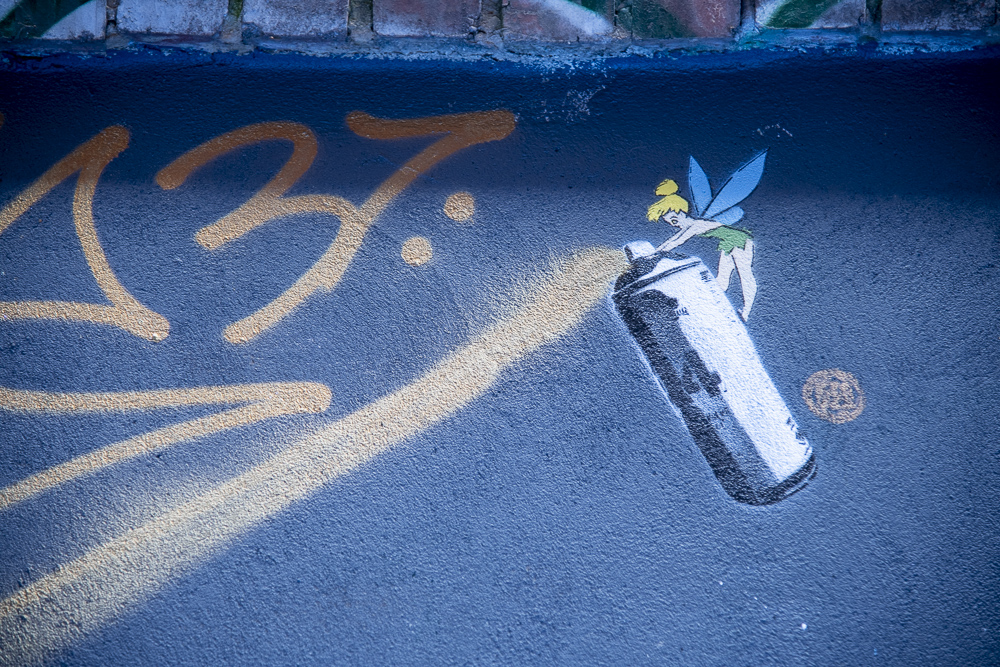 Detail of Aamazing Street Art in Melbourne, Australia