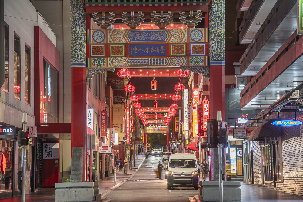 Chinatown at Night.  Melbourne, Australia