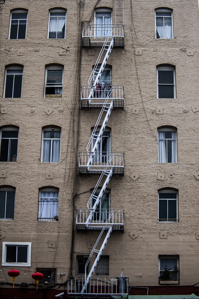 Fire escape stairs, San Fransisco, California