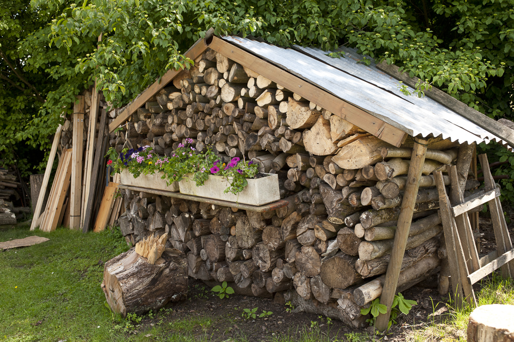 Beautifying the Wood Pile, Uhingen, Germany