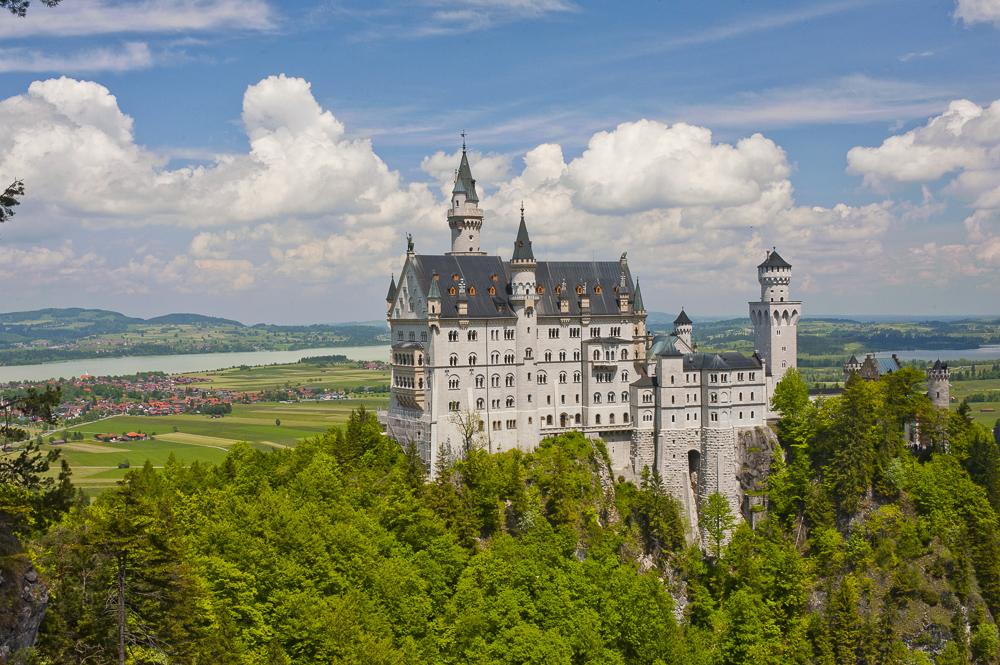 The Neulschwanstein Castle in southern Germany